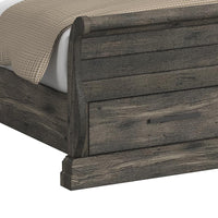 Park Ridge King Sleigh Storage Bed in Charcoal