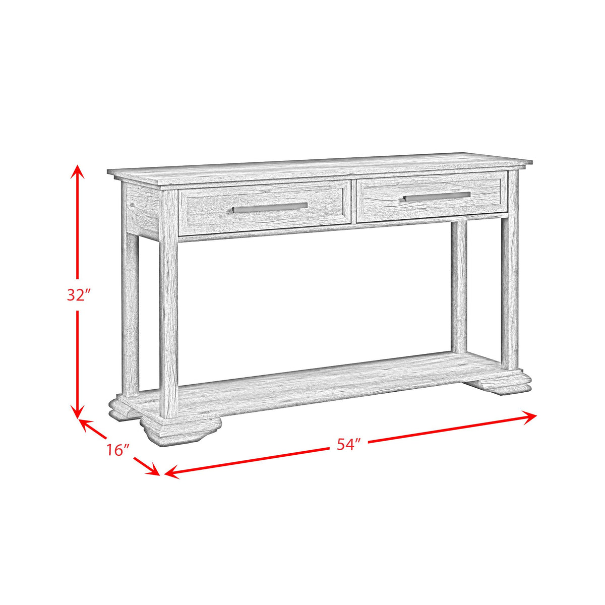 Park Ridge 3PC Occasional Table Set in Charcoal-Coffee Table, End Table & Sofa Table