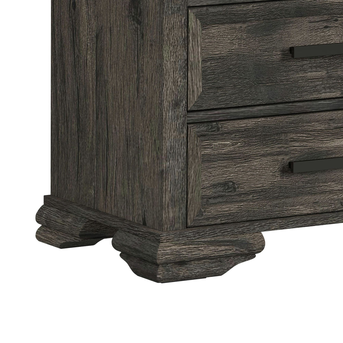 Park Ridge 82'' TV Console without Fireplace Insert in Charcoal