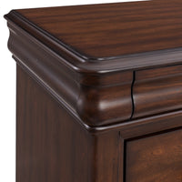 Phillipe King 4PC Bedroom Set with 2 Nightstands & Chest in Cherry