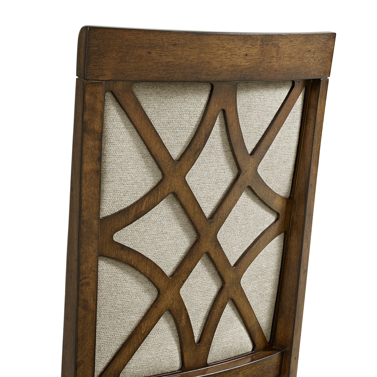 Phillipe Dining Arm Chair with Grey Fabric in Cherry (2 Per Carton)