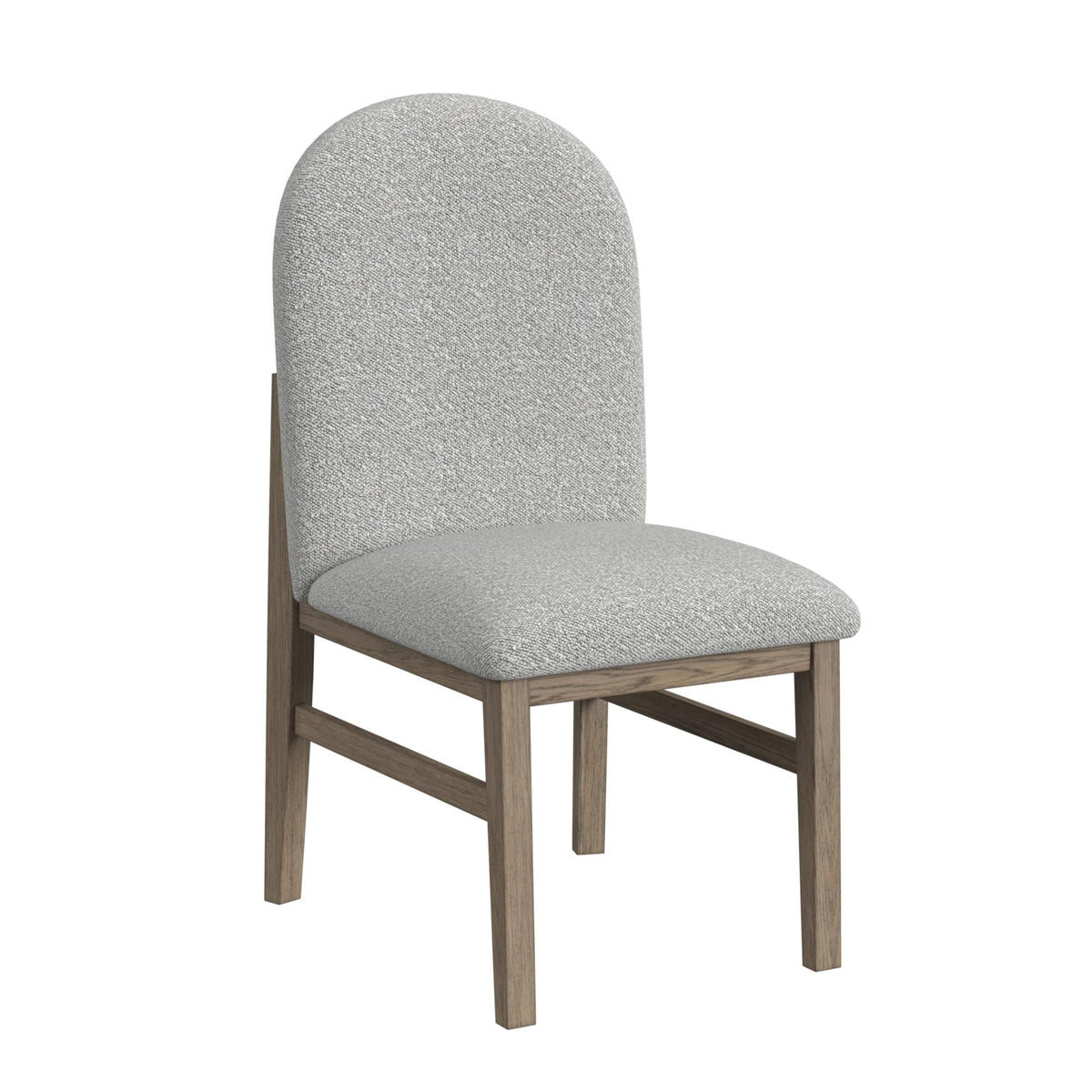 Portland Round Back Side Chair with Grey Fabric (PGY1113-4) in Grey (2 Per Carton)