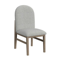 Portland Round Back Side Chair with Grey Fabric (PGY1113-4) in Grey (2 Per Carton)