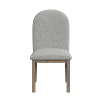 Portland Round Back Side Chair with Grey Fabric (PGY1113-4) in Grey (2 Per Carton)