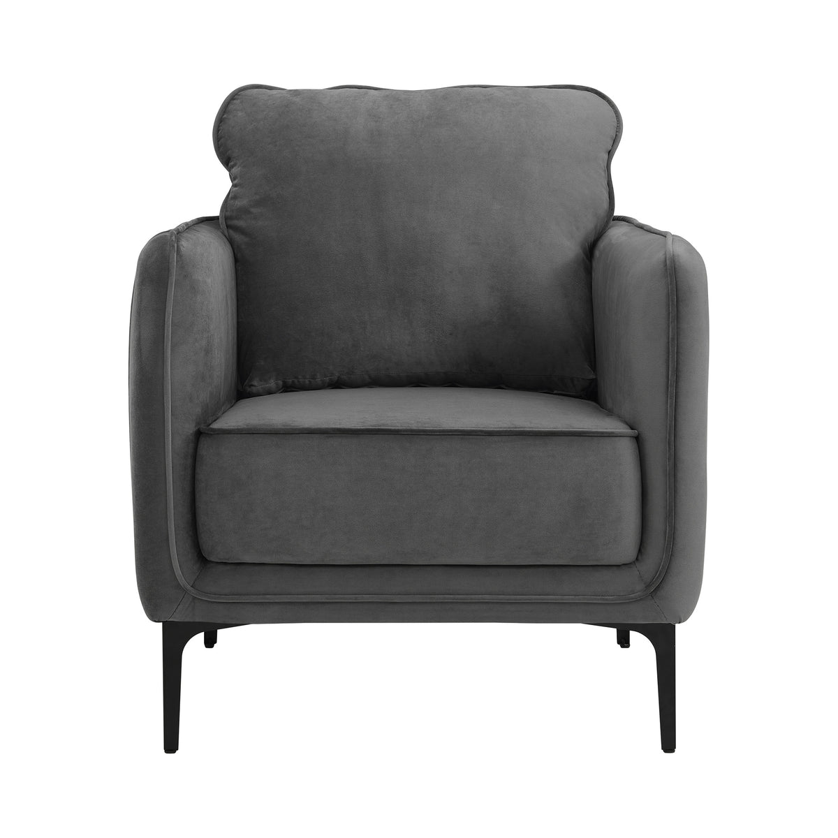 Rae Chair in Lavish 152 Grey Velvet