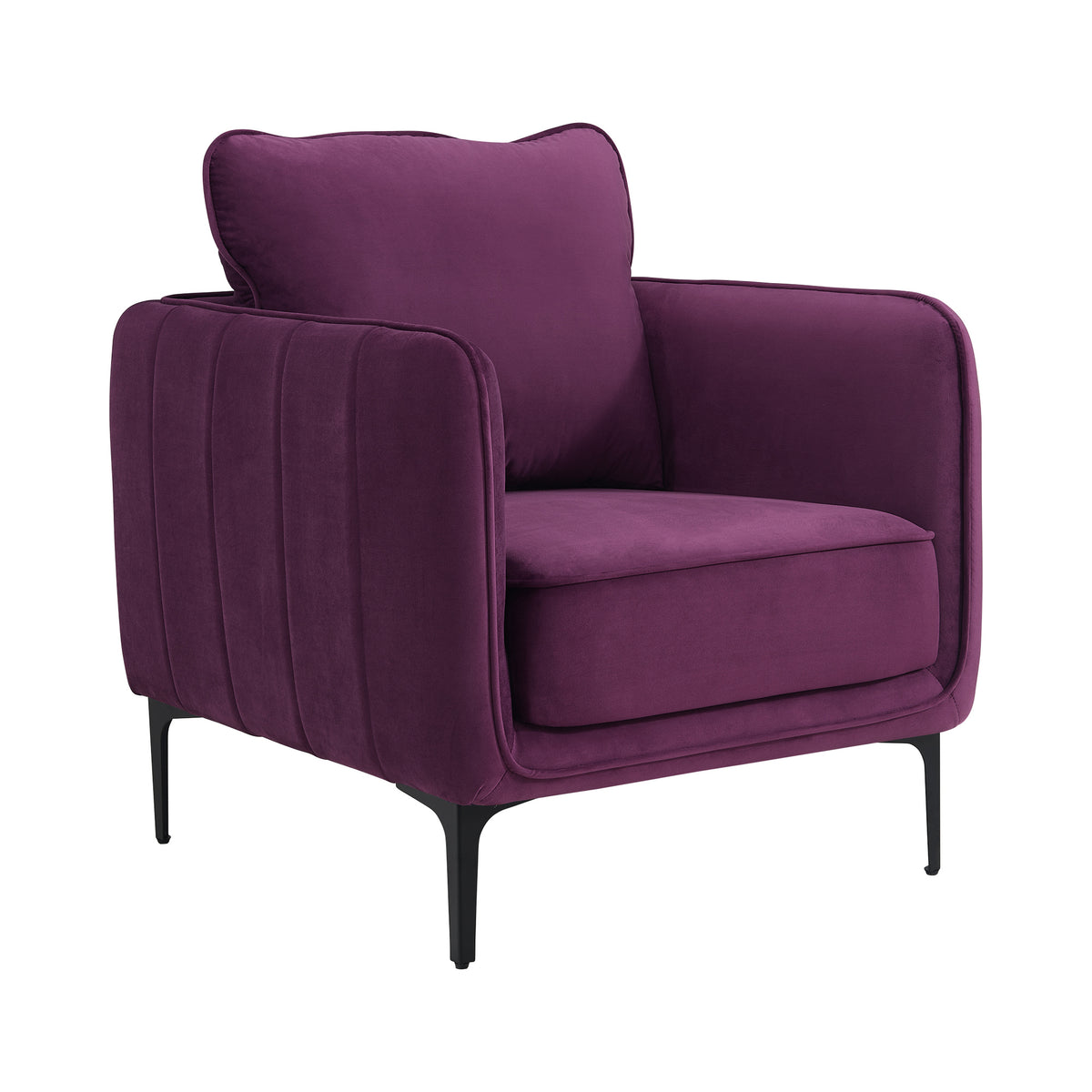 Rae Chair in Lavish 152 Purple Velvet