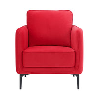Rae Chair in Lavish 152 Red Velvet