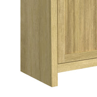 Ridgemont 3PC Entertainment Unit With 82"" TV Console in Natural