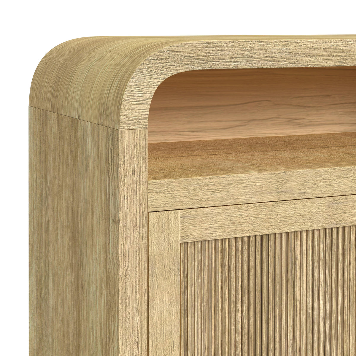 Ridgemont 3PC Entertainment Unit With 82"" TV Console in Natural