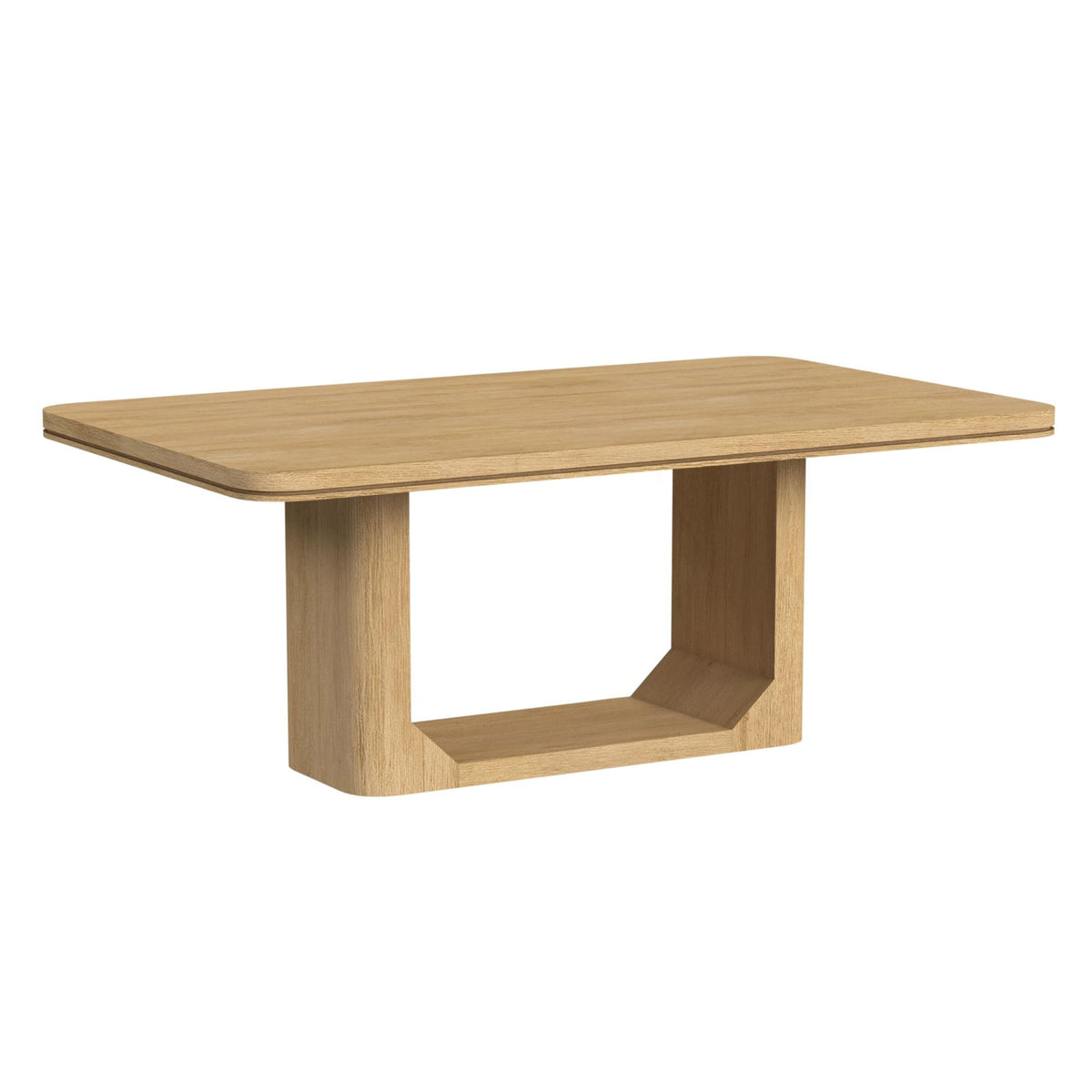 Rosalie 5PC Standard Height Dining Set in Natural-Table and Four Chairs