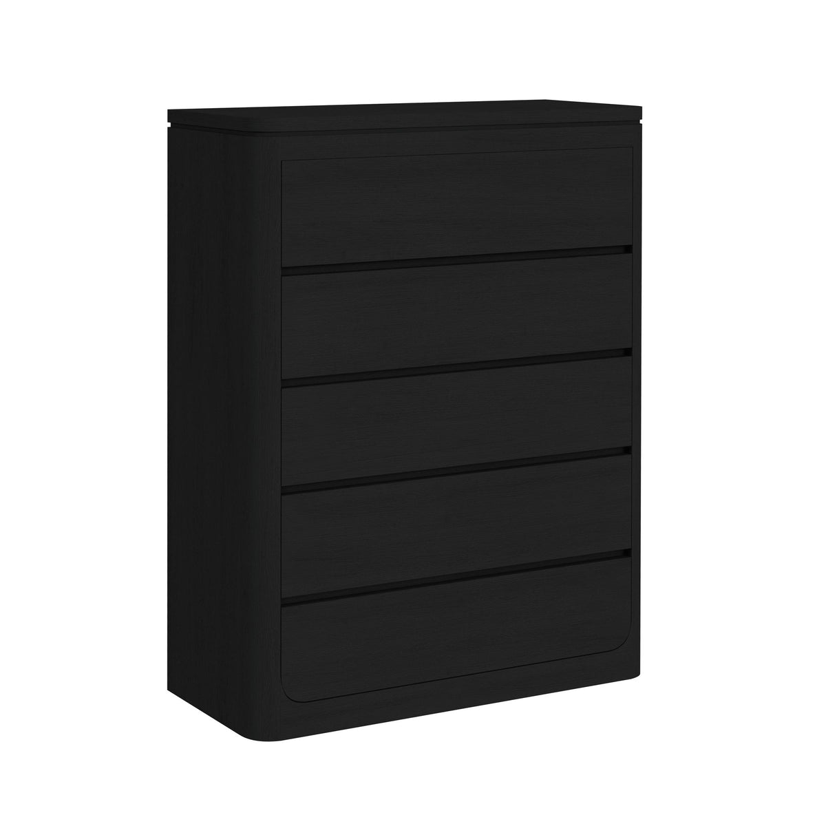 Rosalie Queen UPH 5PC Bedroom Set in Black