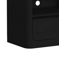 Rosalie 3PC Entertainment Unit With 71"" TV Console in Black