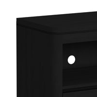 Rosalie 3PC Entertainment Unit With 71"" TV Console in Black