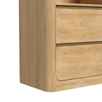 Rosalie 4PC Entertainment Unit With 82"" TV Console in Natural