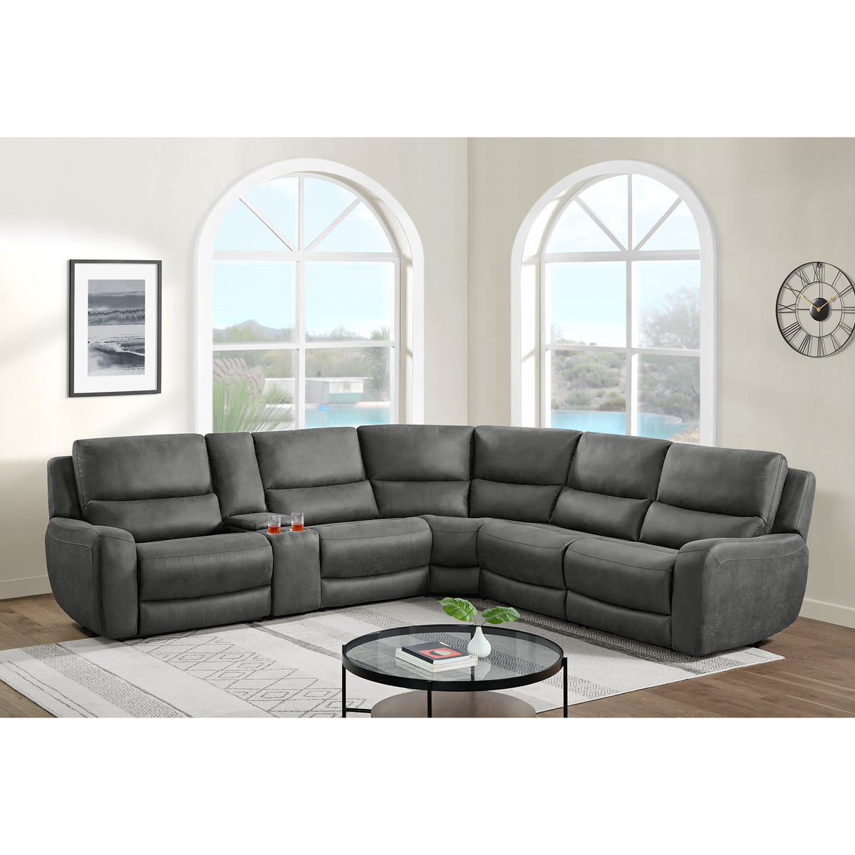 Saber Modular Armless Chair in Texas Granite
