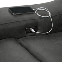 Saber Modular LHF Power Motion Recliner in Texas Granite
