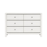 Sami Youth 6-Drawer Dresser in White