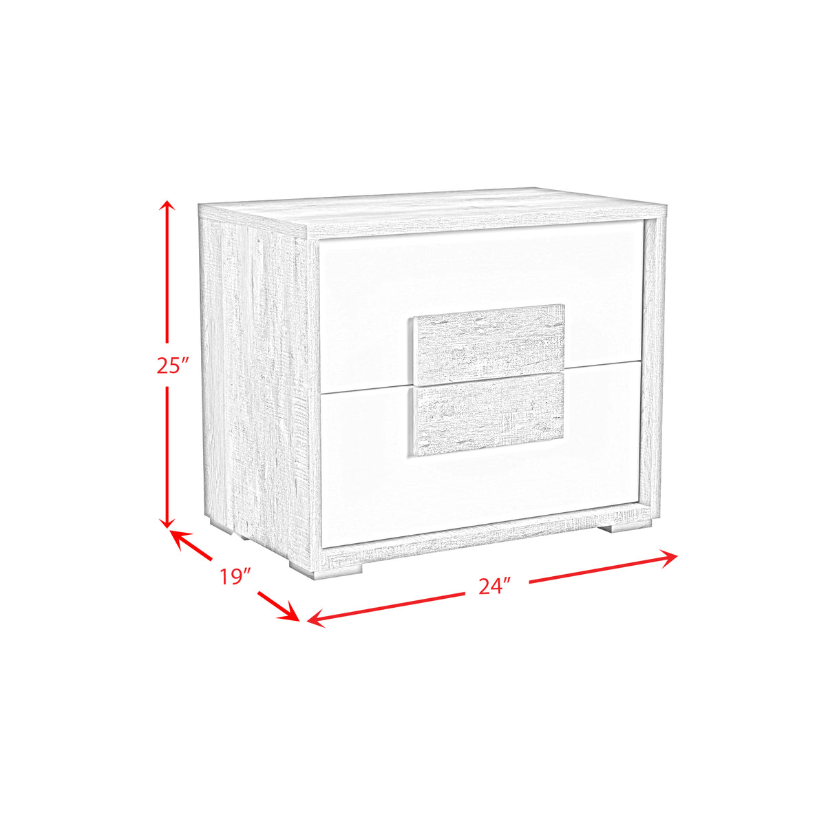San Matteo Queen 5PC Bedroom Set with LED in Dual Tone