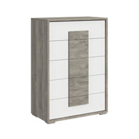 San Matteo Queen 5PC Bedroom Set with LED in Dual Tone