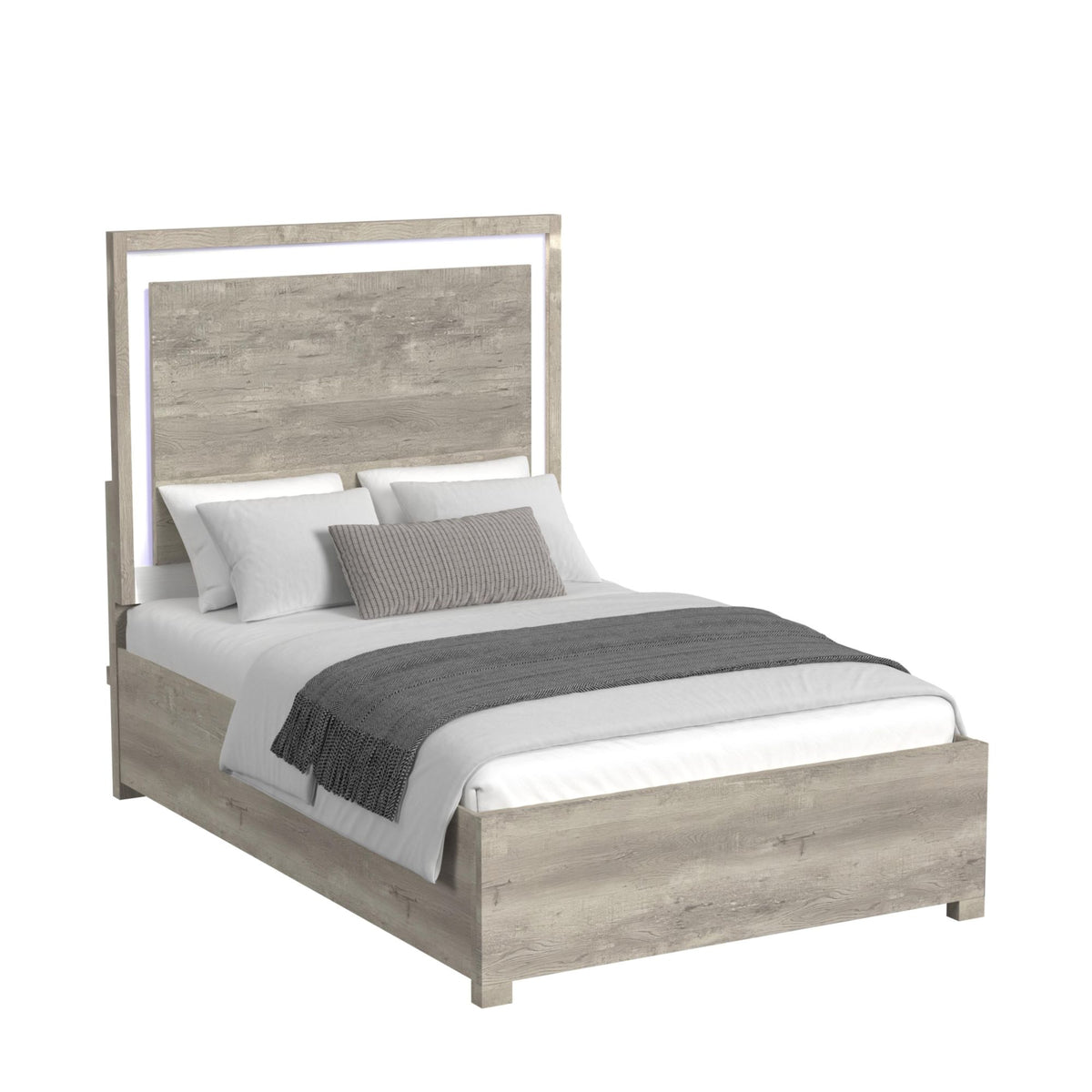 San Matteo Queen 5PC Bedroom Set with LED in Dual Tone