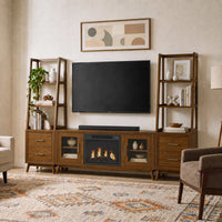 Santa Barbara 6PC Entertainment Unit With 60"" TV Console in Walnut