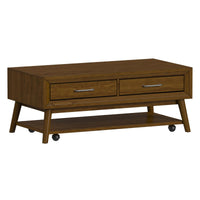 Santa Barbara 3PC Occasional Table Set in Walnut-Coffee Table, End Table & Sofa Table