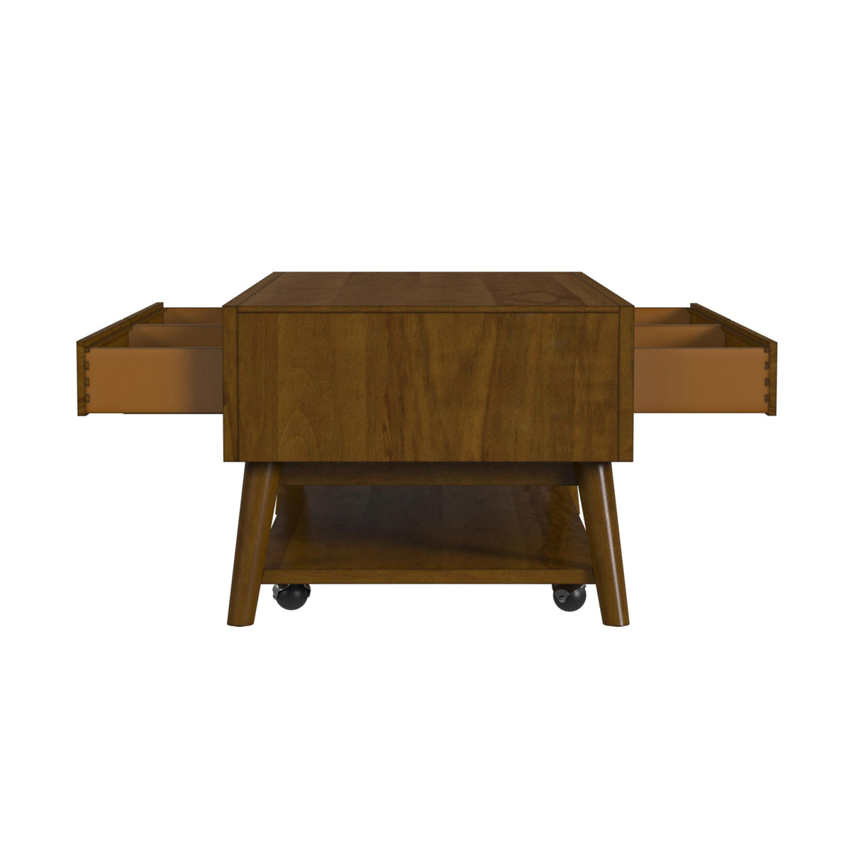 Santa Barbara 2PC Occasional Table Set in Walnut-Coffee Table & End Table