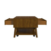 Santa Barbara 3PC Occasional Table Set in Walnut-Coffee Table & Two End Tables