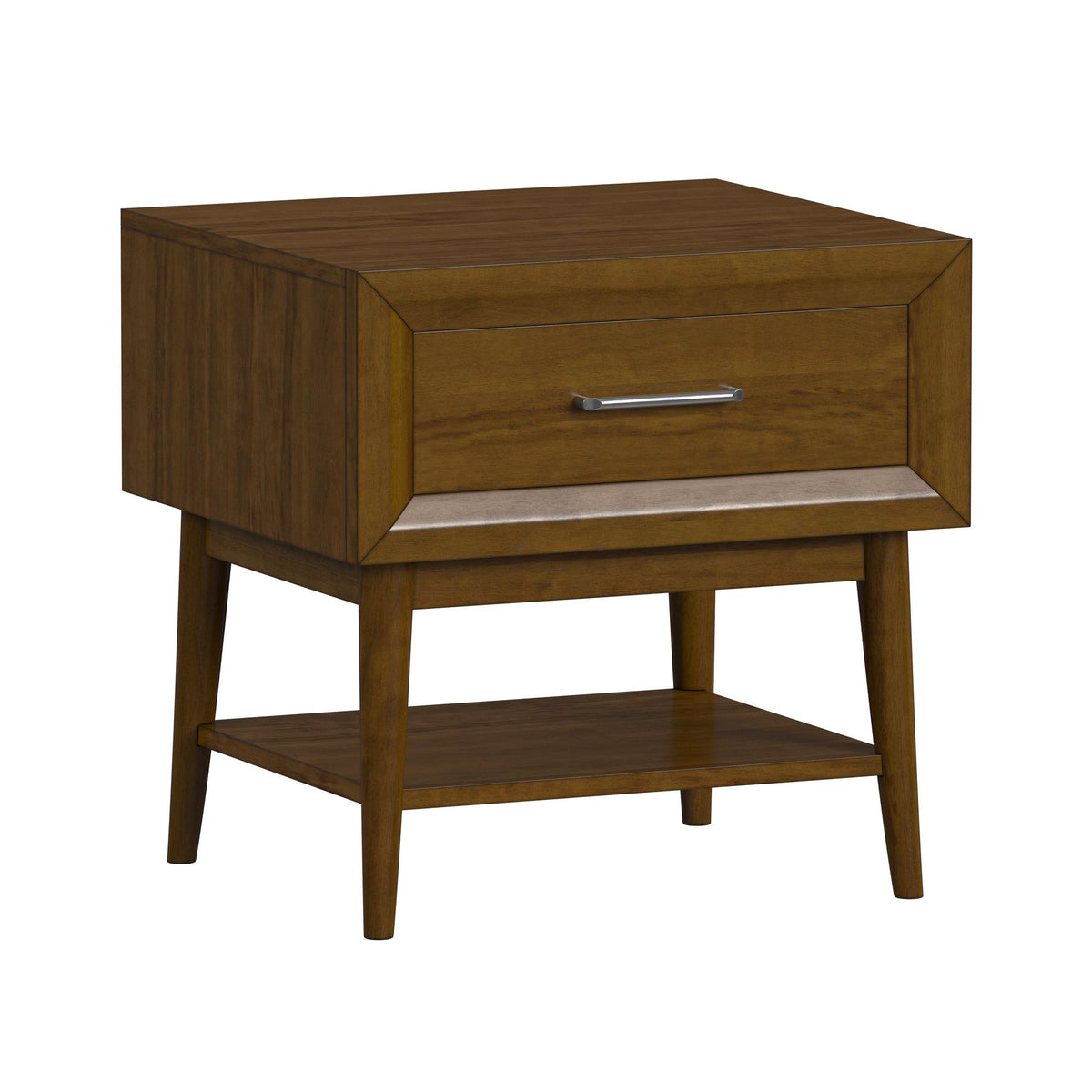 Santa Barbara 2PC Occasional Table Set in Walnut-Coffee Table & End Table