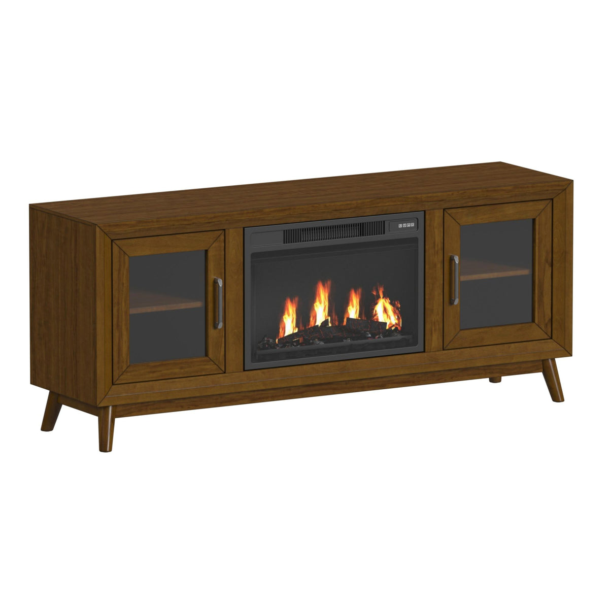 Santa Barbara 6PC Entertainment Unit With 60"" TV Console in Walnut