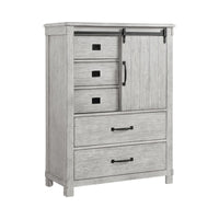 Scott King Platform Storage 5PC Bedroom Set with 2 Nightstands, Dresser & Chest