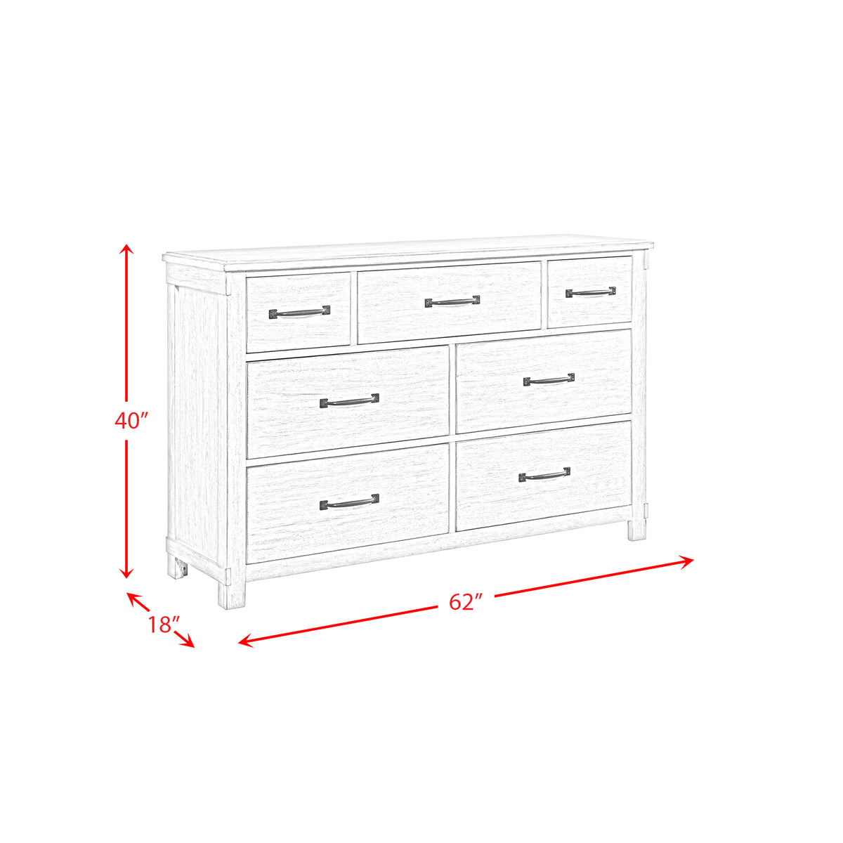 Scott Queen Platform Storage 5PC Bedroom Set with 2 Nightstands, Dresser & Chest