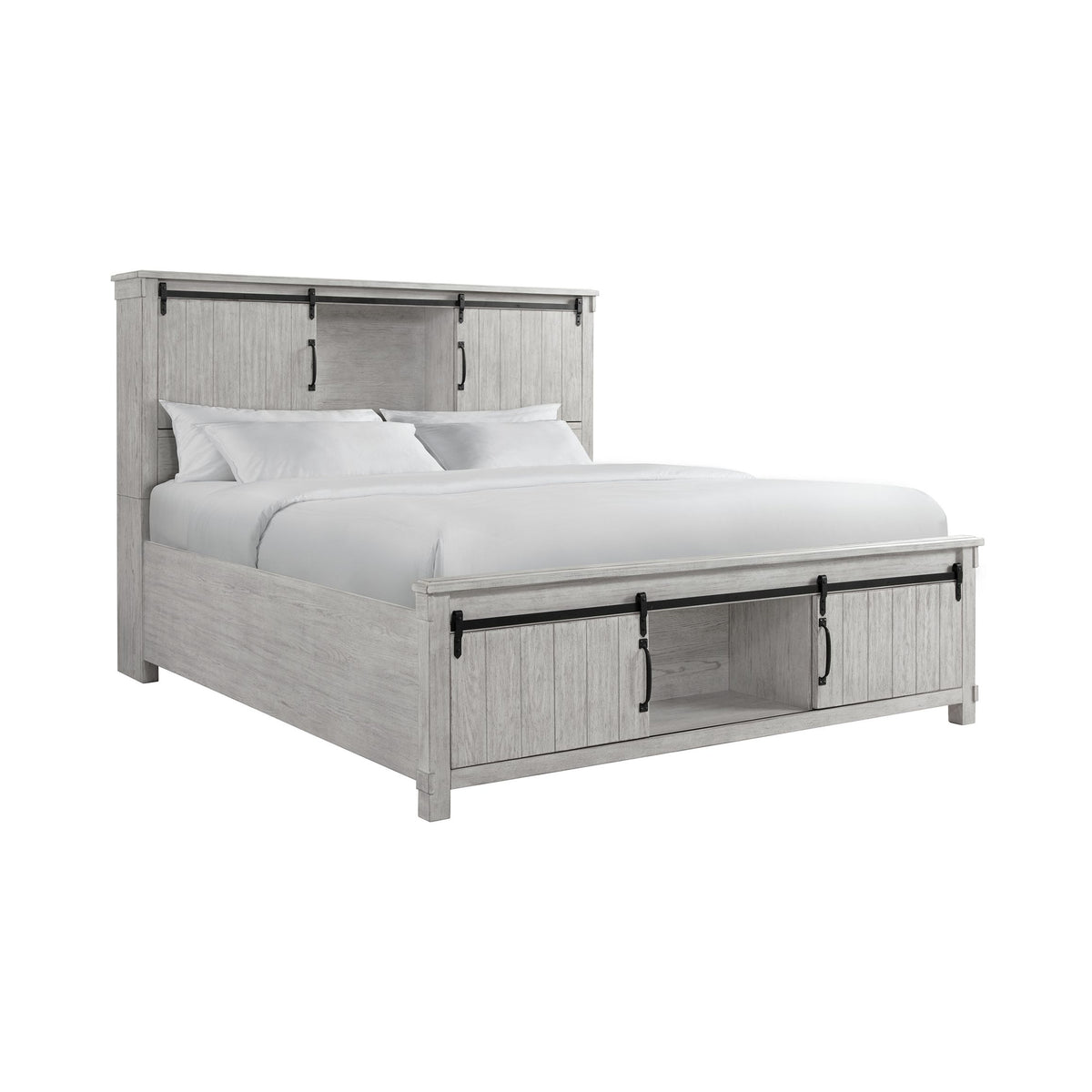 Scott King Platform Storage 3PC Bedroom Set with 2 Nightstands