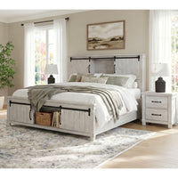 Scott Queen Platform Storage 3PC Bedroom Set with 2 Nightstands
