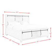 Scott King Platform Storage 3PC Bedroom Set with 2 Nightstands