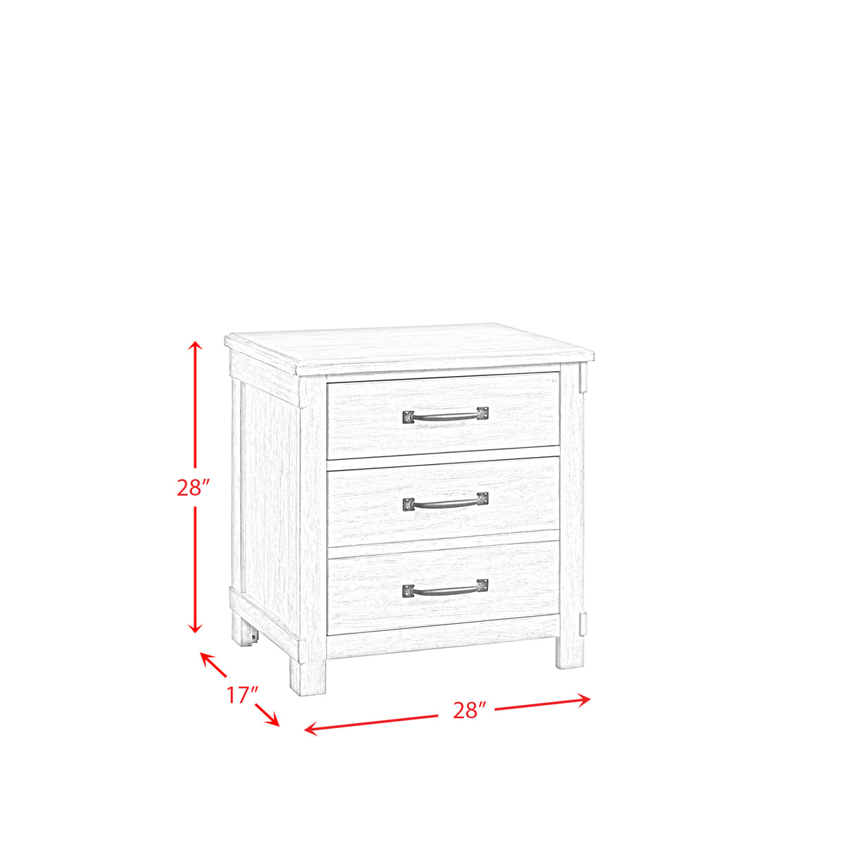 Scott Queen Platform Storage 4PC Bedroom Set with 2 Nightstands & Dresser