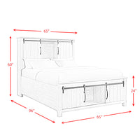 Scott Queen Platform Storage 3PC Bedroom Set with 2 Nightstands