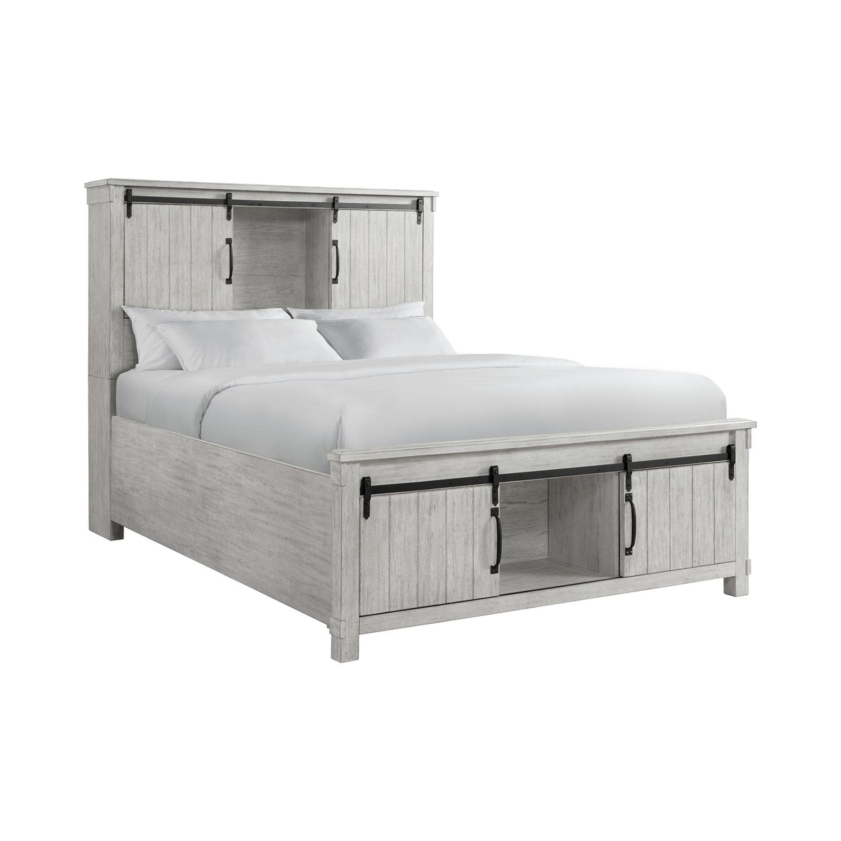 Scott Queen Platform Storage 3PC Bedroom Set with 2 Nightstands