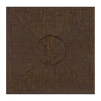 Seneca Square Counter Table with Lazy Susan in Brown