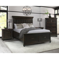 Slater Queen Platform Storage 4PC Bedroom Set with 2 Nightstands & Chest