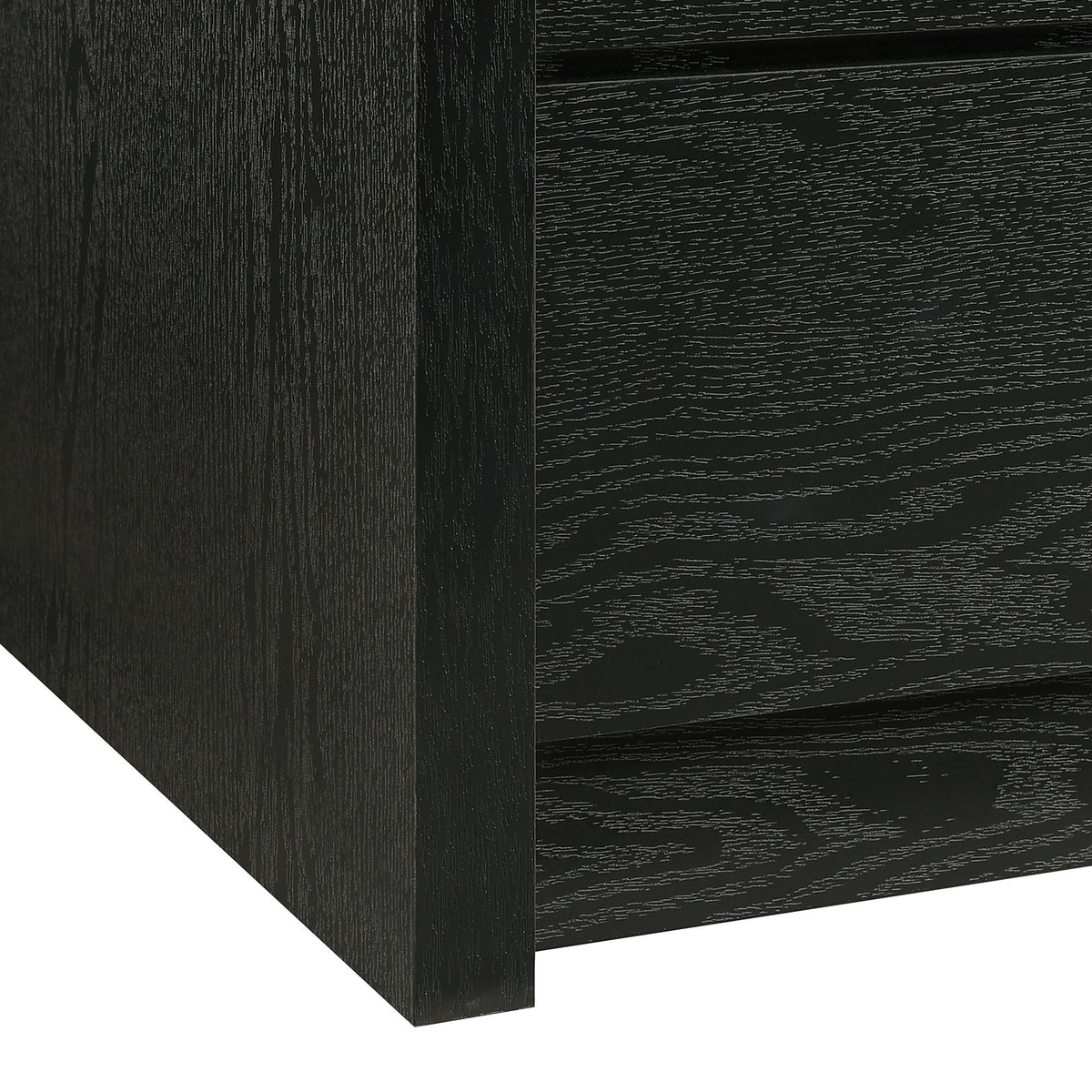 South Bend Dresser and Mirror Set in Black