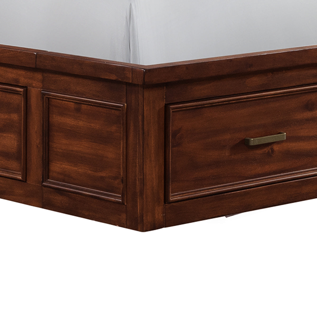 Sullivan Queen Storage 3PC Bedroom Set with 2 Nightstands in Rich Cherry