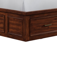 Sullivan Queen Storage 3PC Bedroom Set with 2 Nightstands in Rich Cherry