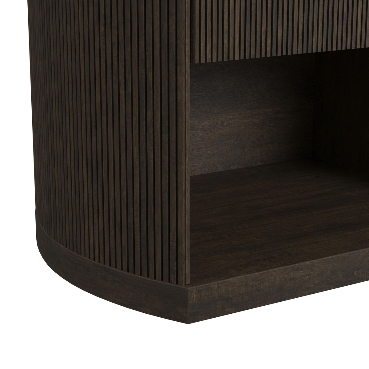 Sylvie Queen UPH 5PC Bedroom Set with White Fabric in Dark Brown