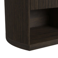Sylvie King UPH 3PC Bedroom Set with White Fabric in Dark Brown