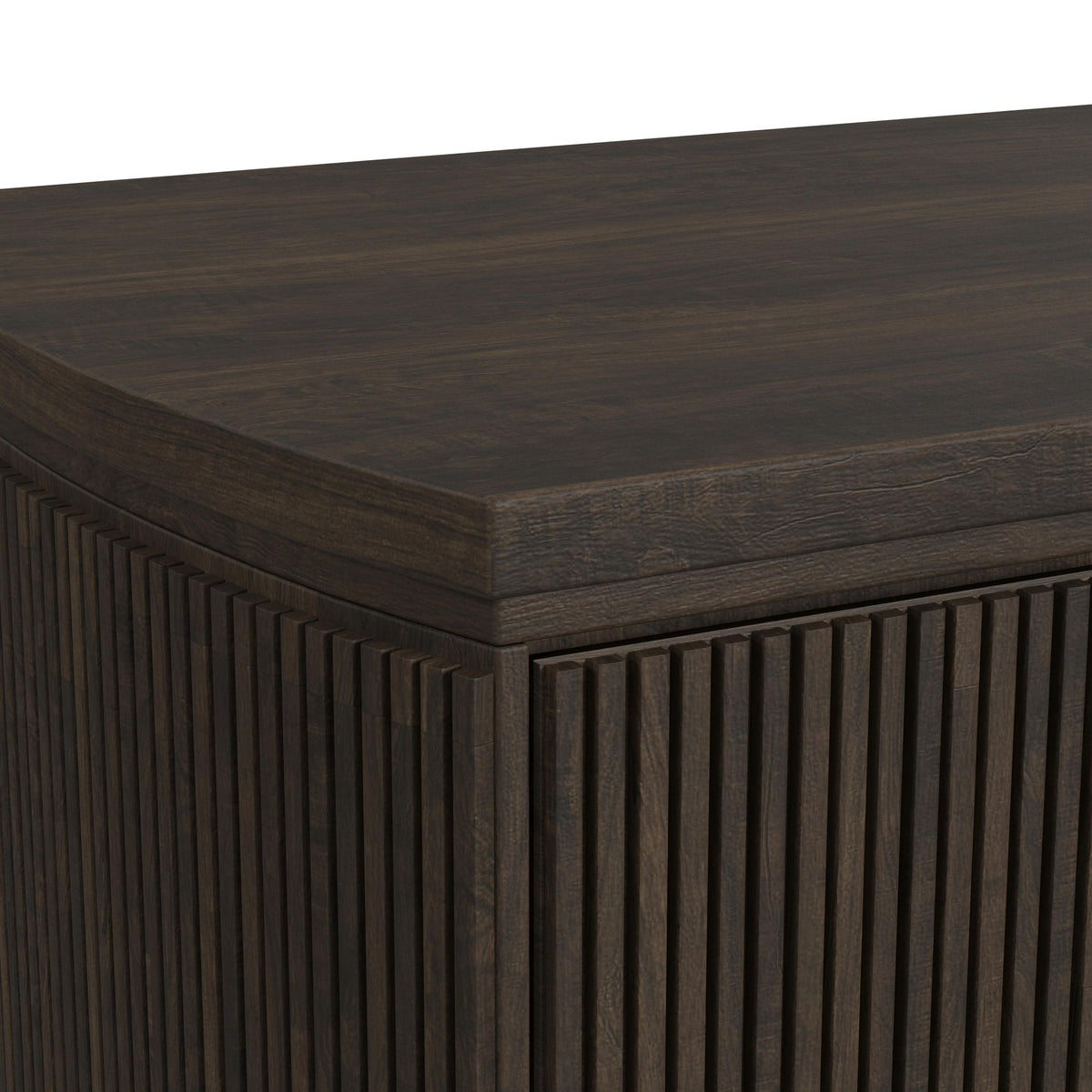 Sylvie Queen UPH 5PC Bedroom Set with White Fabric in Dark Brown