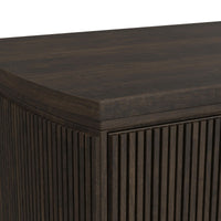 Sylvie Queen UPH 5PC Bedroom Set with White Fabric in Dark Brown