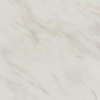 Sylvie Oval Dining Table with White Faux Marble Top in Natural