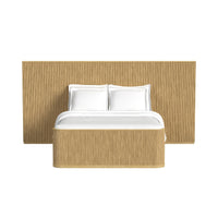 Sylvie Wall Bed Queen Set in Natural