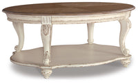 Realyn Coffee Table, 2 Ends and Console